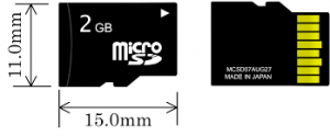 microSD card for MP3 Player